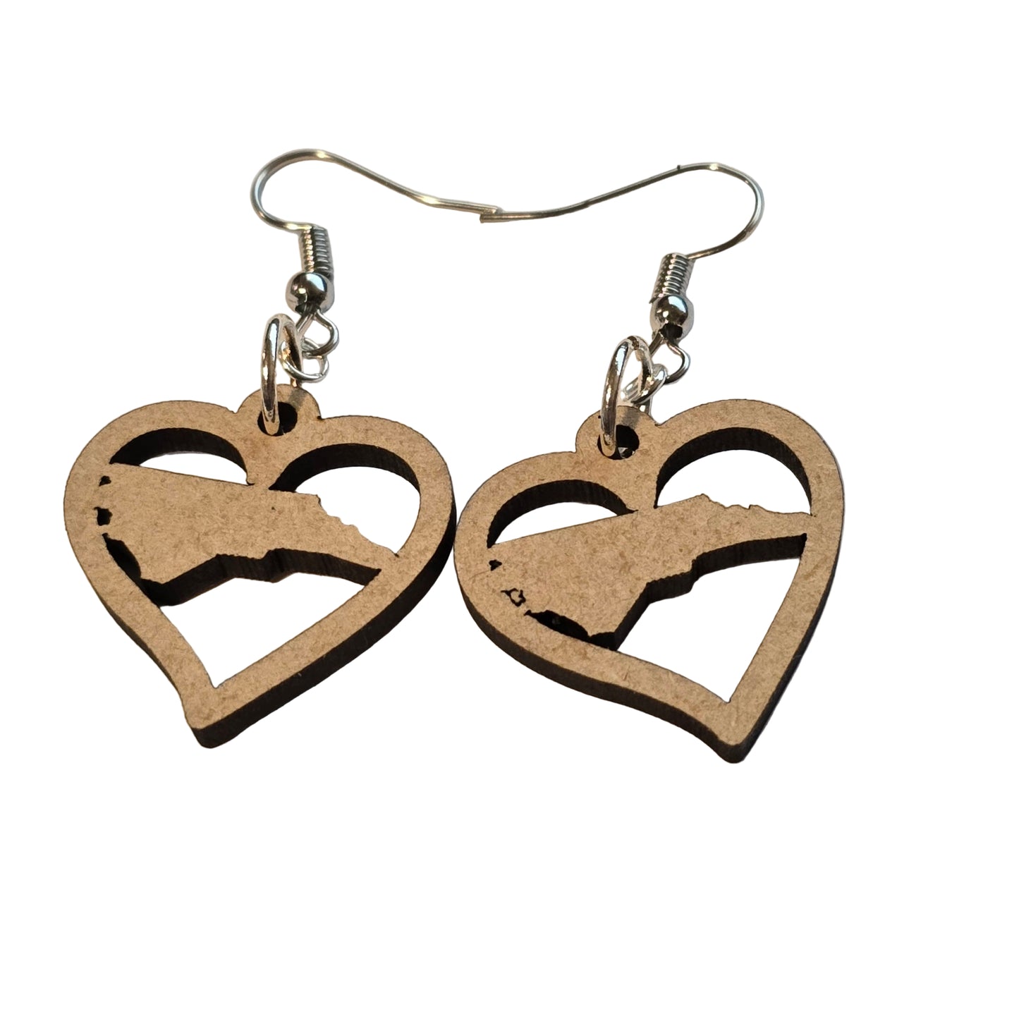 State Silhouette Heart Earrings – Most States Available