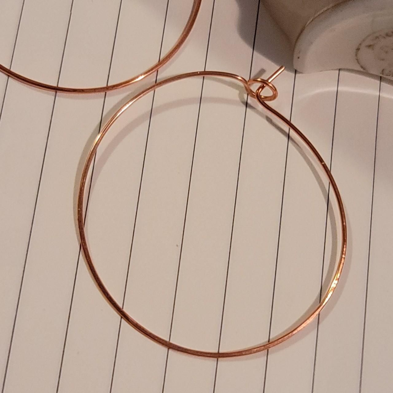 Handmade Copper Hoop Earring