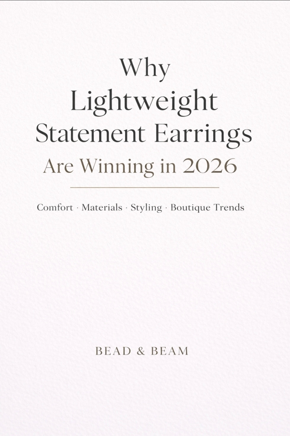 Why Lightweight Statement Earrings Are Winning in 2026 (and How to Style Them)
