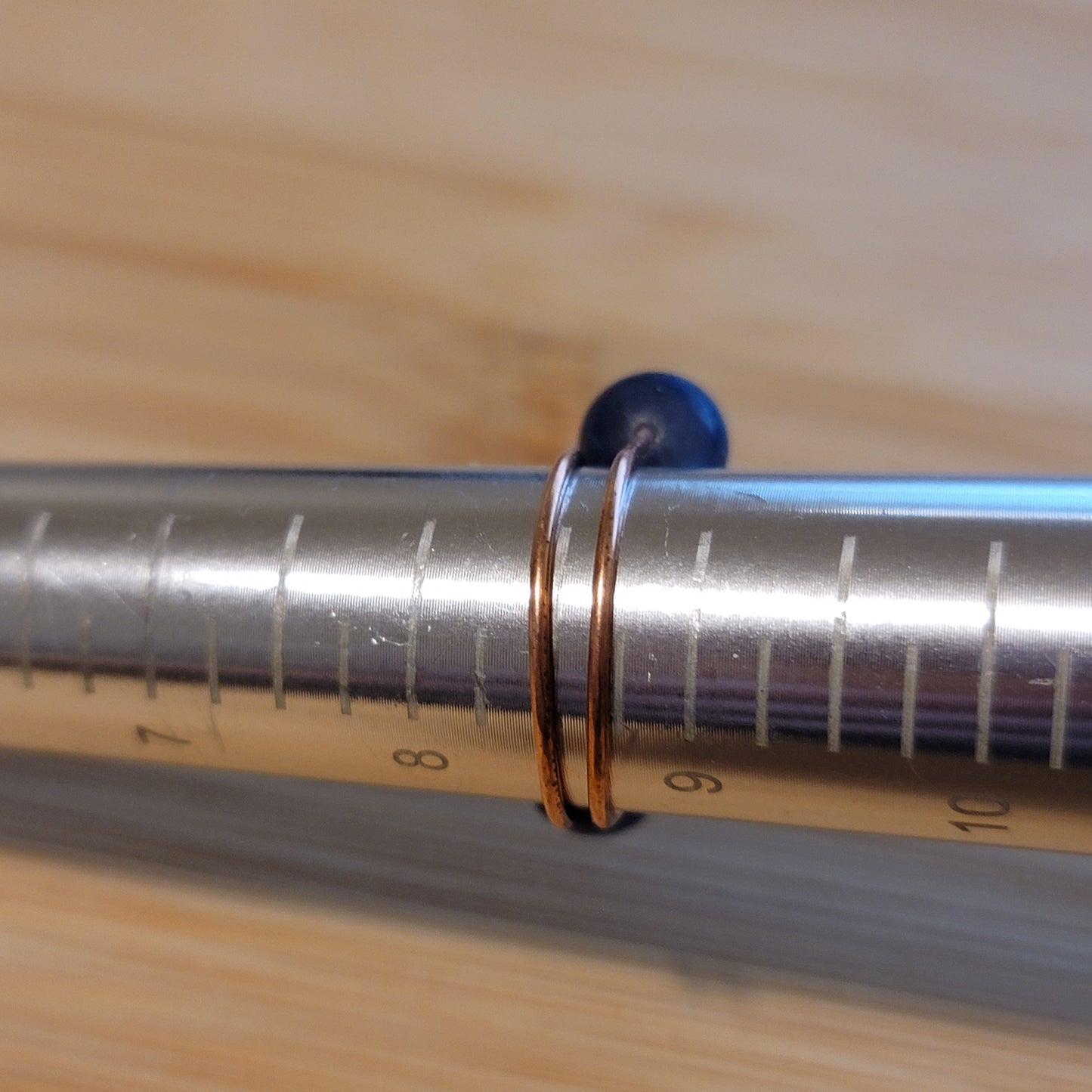 Handmade Copper Wire Wrapped Gemstone Rings – Multiple Sizes Available