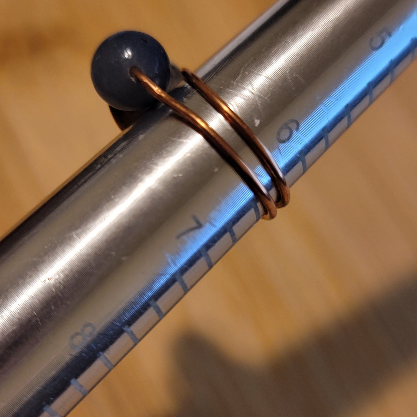 Handmade Copper Wire Wrapped Gemstone Rings – Multiple Sizes Available