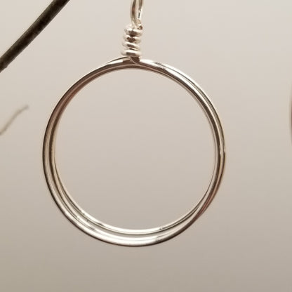 Handmade Wire Wrapped Triple Hoop Earrings