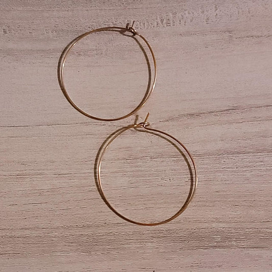 Handmade Copper Hoop Earring