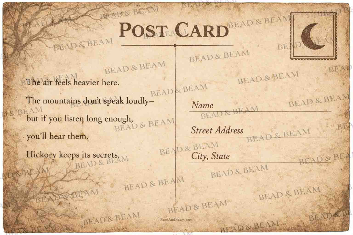 Hickory, North Carolina Postcard – Appalachian Folklore Series