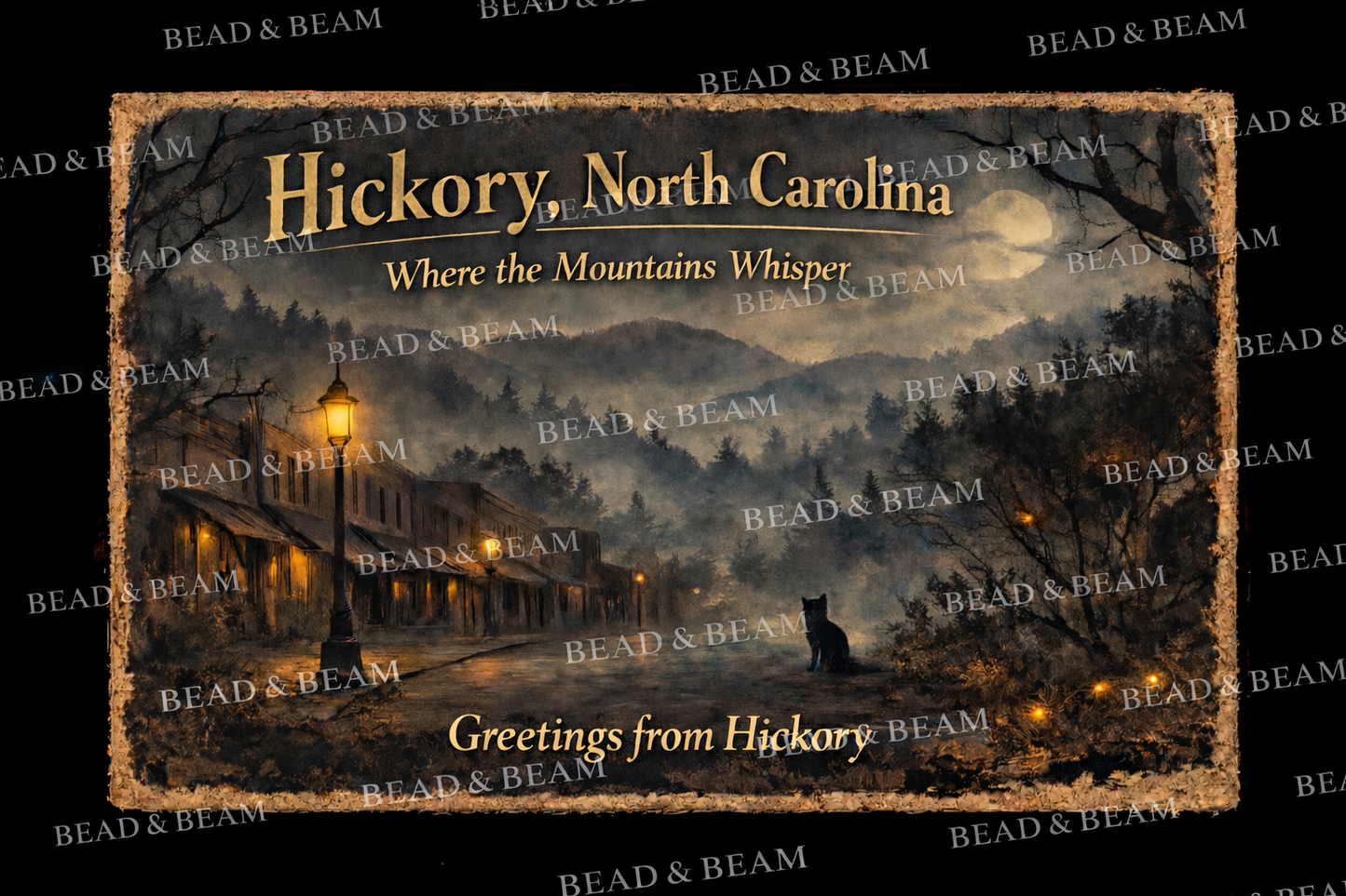 Hickory, North Carolina Postcard – Appalachian Folklore Series