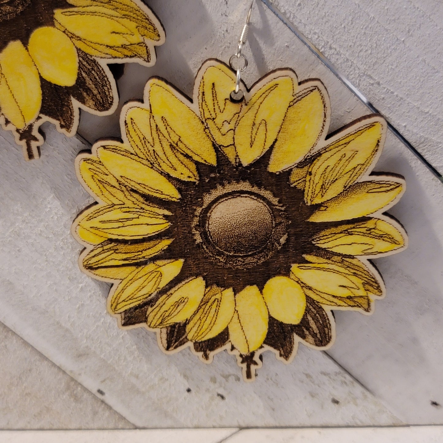 Large Oversized Sunflower Earrings