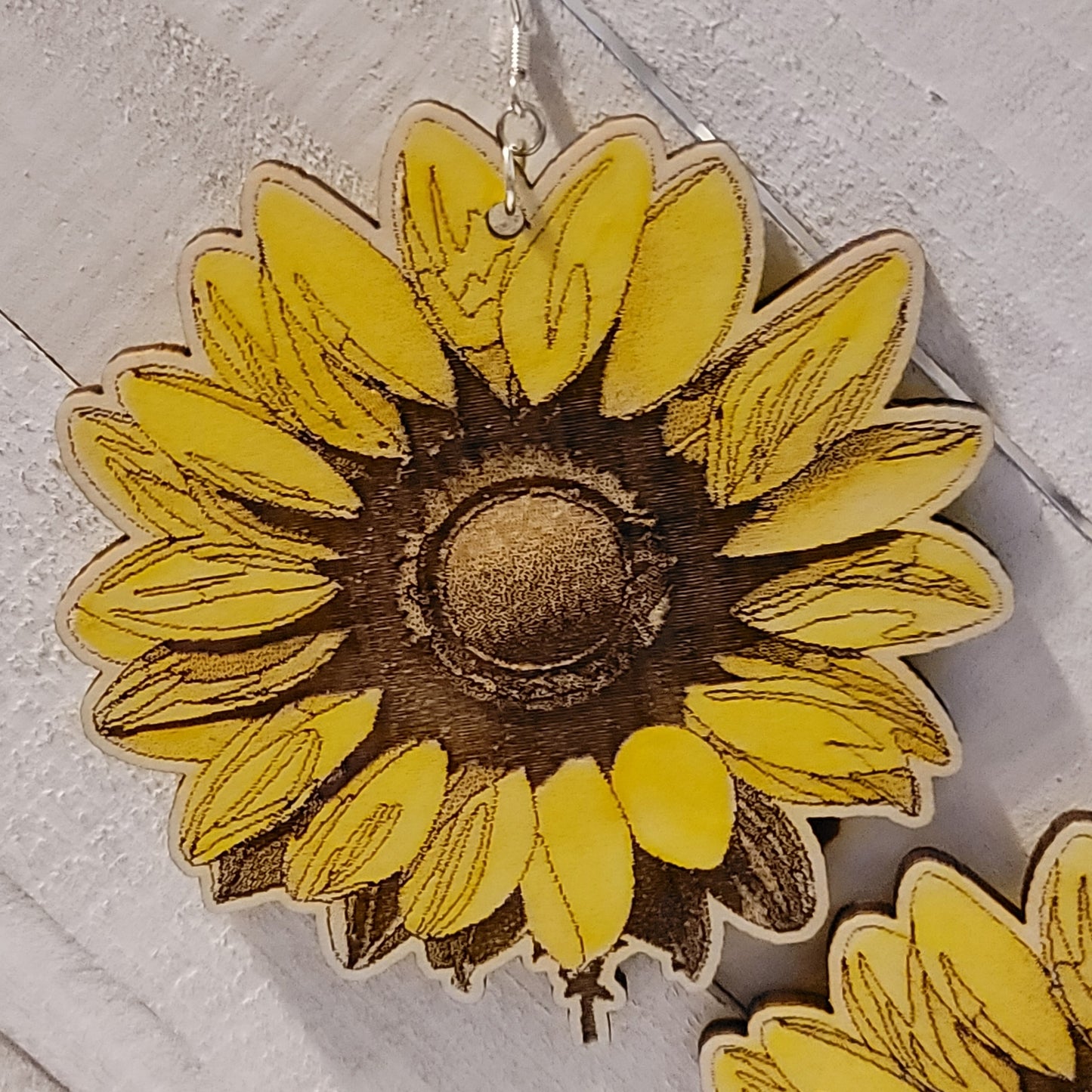 Large Oversized Sunflower Earrings