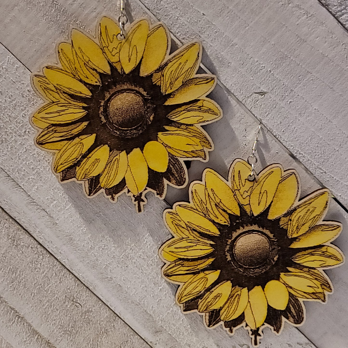 Large Oversized Sunflower Earrings