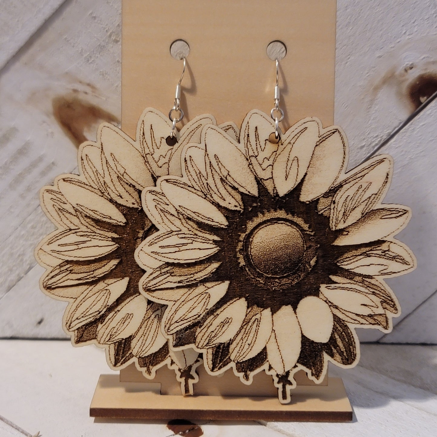 Large Oversized Sunflower Earrings