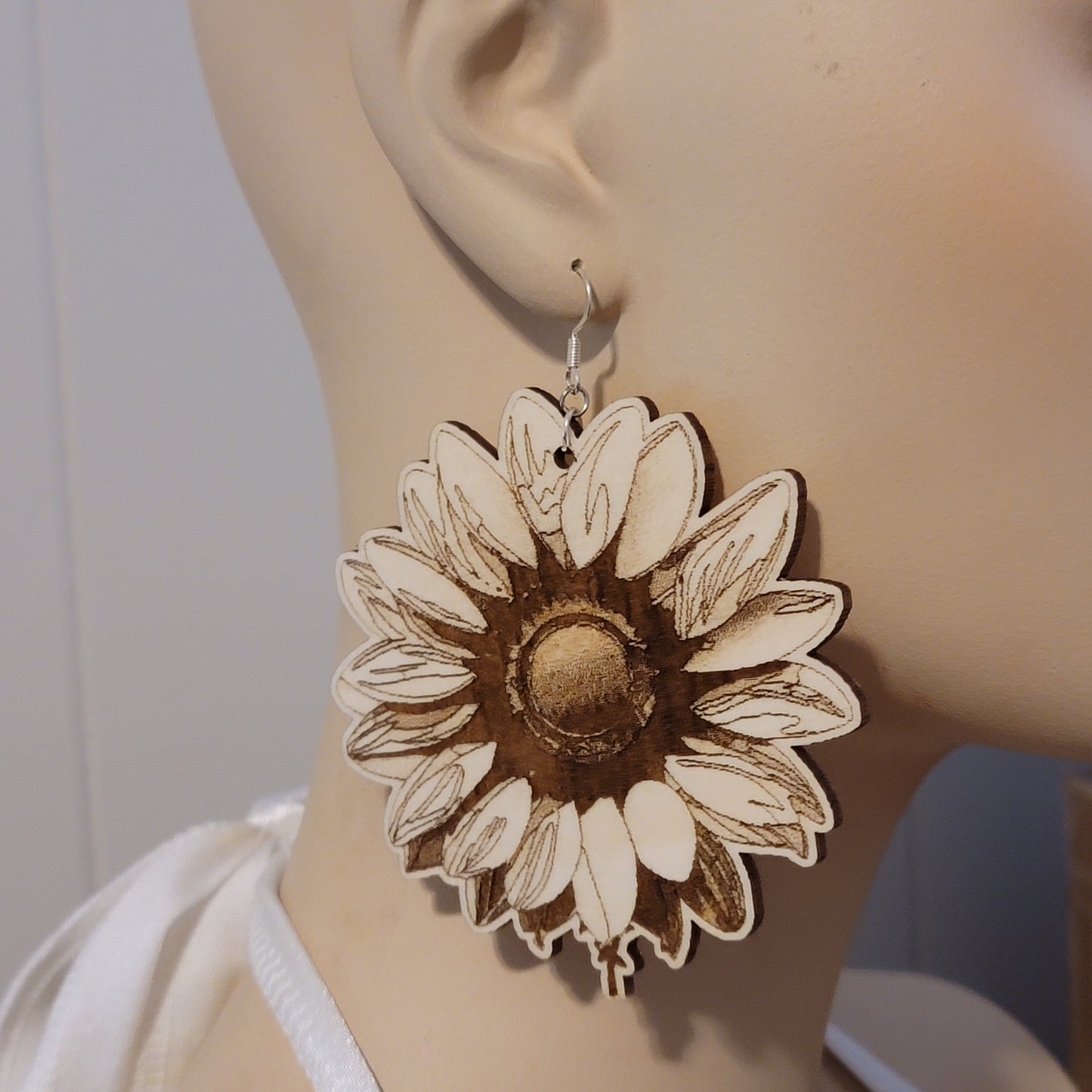 Large Oversized Sunflower Earrings