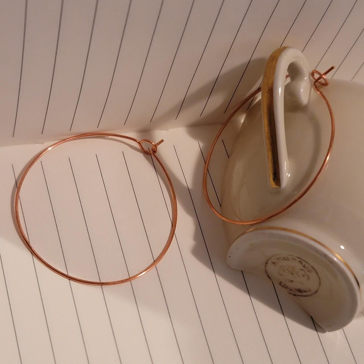 Handmade Copper Hoop Earring