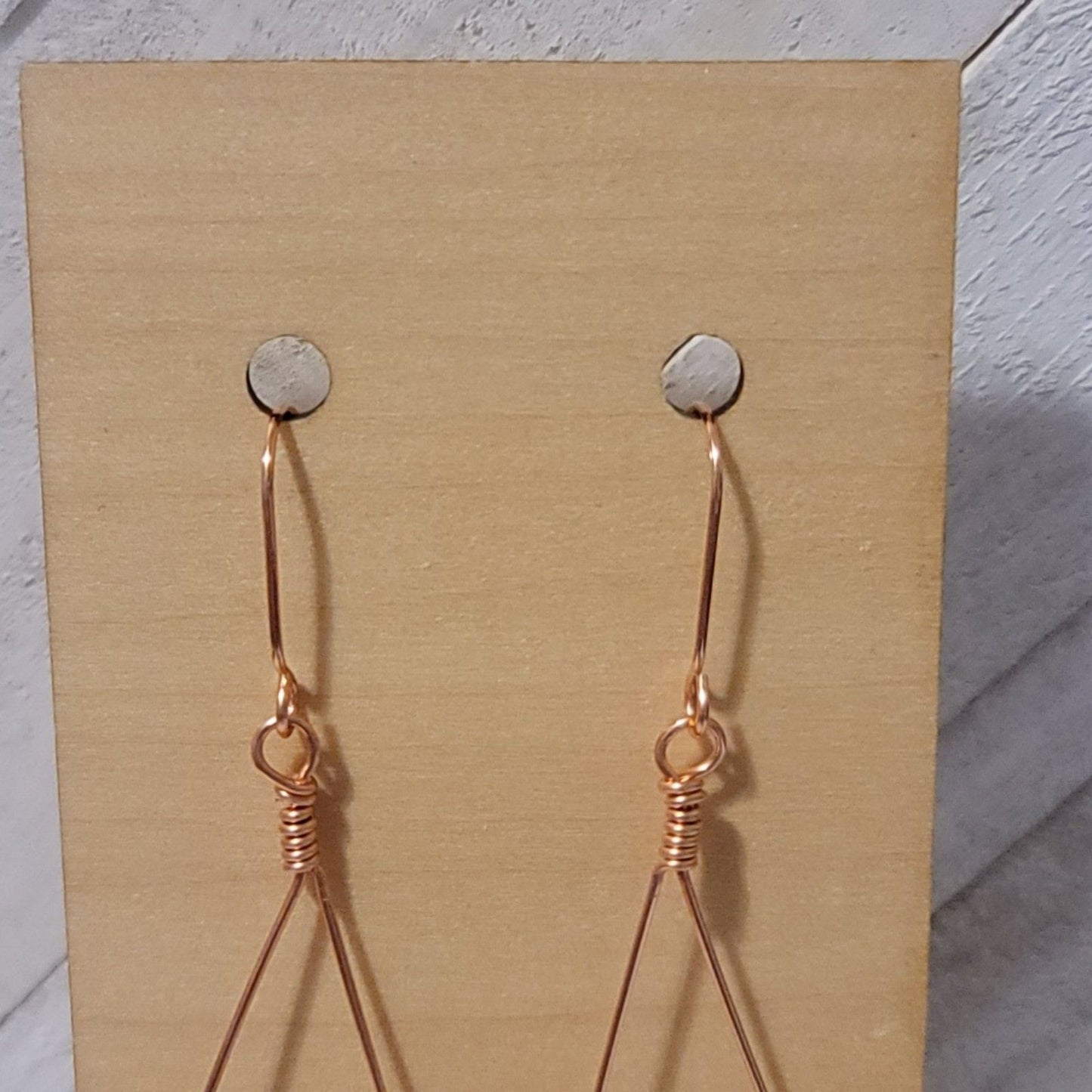 Handmade Tear Drop Amethyst Dangle Earrings